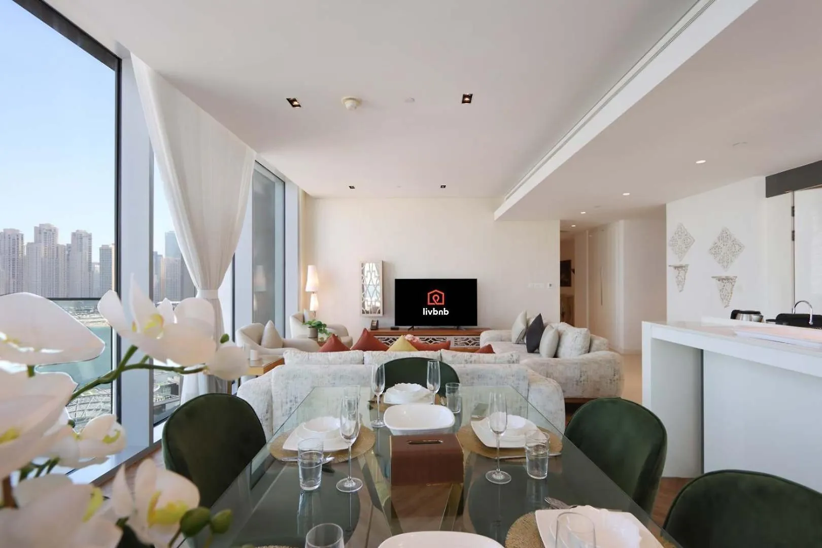 Livbnb-Ain Dubai Panorama Radiant 3Br Haven With Maid'S Room Appartement